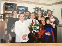 Celebrating with sons and their families