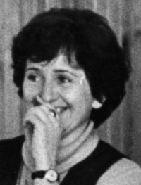 Alena Brádlová in her youth