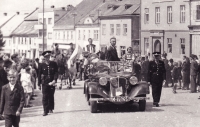 Revolutionary National Committee 1945, Kovařík Karel on a car