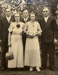 Parents Anna and Jaroslav Liška (right) and father's siblings Břetislav, Jaroslav and Františka, Argentina, 1939