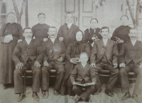 The Ficek family, Grandpa Ficek sitting second from the left next to his wife