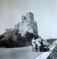 The Heldes family at Beckov Castle