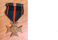 The War Cross awarded to Jan Nedělka in memoriam after the war