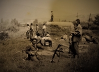 Václav Kášek during a military exercise