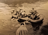 Václav Kášek during a military exercise