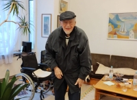 In his apartment in Kolín, 2023