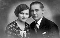 Parents Františka and Miloslav Komárek