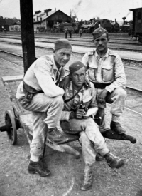 Photograph of his father as a memento of his military service in the Czechoslovak Army, unspecified, mid-1930s