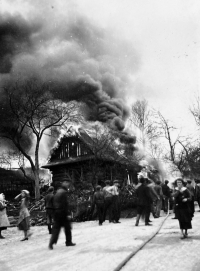 Fire pictured during a trip to Štramberk, unspecified