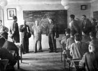 In the classroom of the master school in Strážnice