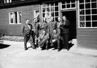 Miloslav Komárek (bottom left) with fellow foresters and deer hunters from Germany