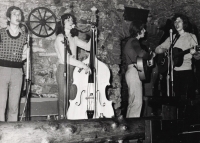 The band Křováci which František Vlček managed, 1970s