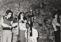 The band Křováci which František Vlček managed, 1970s