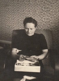 Mum Paula Juřenová, nee. Hauke, 1950s, Jeseník