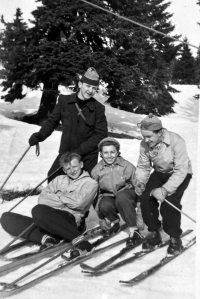 Anna Marková's classmates in Jeseníky, mid-1950s