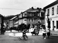 Funeral of grandfather František Galuška in Vrbno pod Pradědem