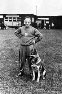 Father of Anna Marková as a member of the cynological club in Vrbno pod Pradědem