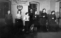 Anna Marková second from the right in cynological club in Vrbno pod Pradědem