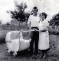 Erhard Pluške with wife Marta