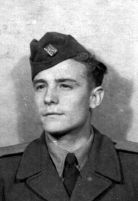 Erhard Pluške during his military service, 1952-1954