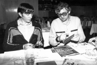 Jiří Tieftrunk with a DX club colleague