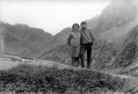 With mother in the Tatras