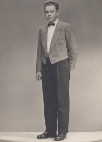 Jiří Juřena in training, 1960s, Jeseník