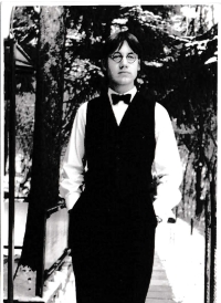 David Matásek as a student, 1980s