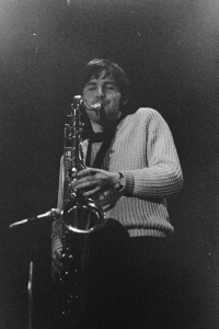 Jiří Vyšohlíd at a concert in Drako, 1970, Hradec Králové