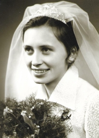 Jana Krynská's wedding photo, 1971