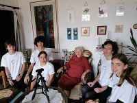 Team from Eliška Krásnohorská Primary School with Libuše Hlinovská, October 2024