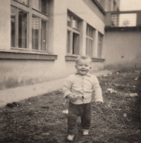 František Svátek as a toddler, circa 1947