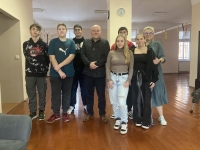 Vladimír Václavek with the team from the Stories of Our Neighbours project