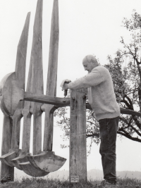 František Svátek in Hradiště Monastery, 2000
