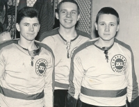Jako junior (první zleva) v TJ ZKL Brno, 60. léta