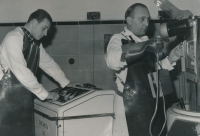 Witness at work in a health office (left), first half of the 1960s