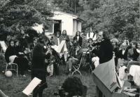 A concert in Kosoř, 1980s