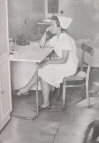 At work as a dental nurse, latter 1950s