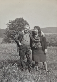 Hana Staňková's parents, Jindřich Hnik and Marie Hniková, 1970s