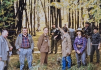 Tramping with friends, Hana Staňková (right) and daughter Andrea, 1991