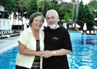 With husband Petr in Turkey, 2018