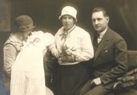 Baptism of Libuše Hlinovská, Pilsen, 10 March 1929