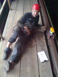 Ludvík Janko during surveying work