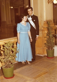 At the prom, 1977