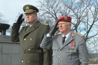 Arm. gen. Josef Bečvář and Chief Inspector General of the Bundeswehr Volker Wieker at Vitkov in 2017