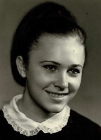 Marie Ambrůzová, graduation photo from 1969