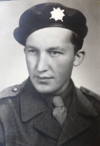 Witness's husband Břetislav Horák in uniform