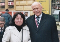 Marie Böhm and the grandson of General Patton, George Patton Waters, 2010