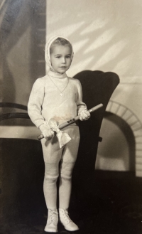 Inge při biřmování, 1947
