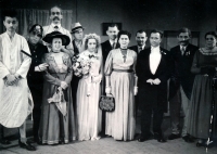 Juraj Laufer (far left) during his amateur theatre times